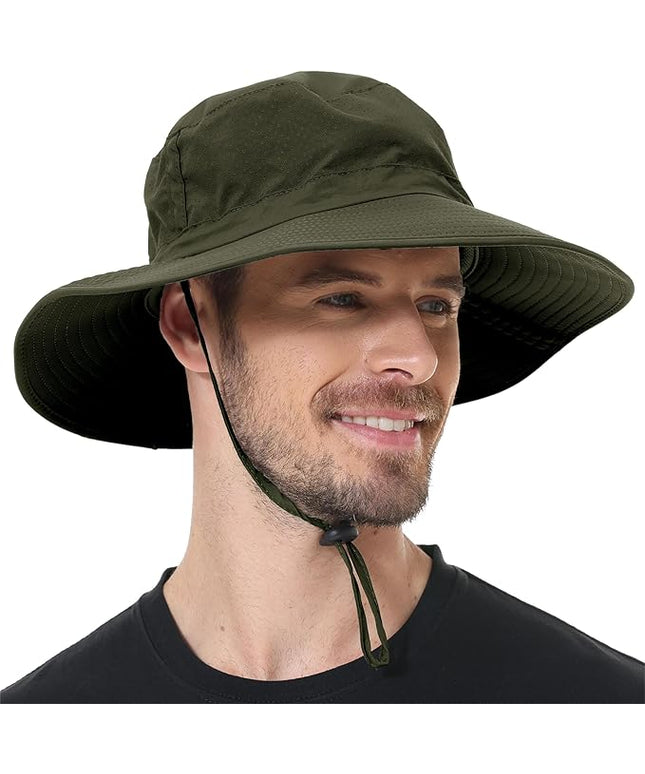 ZOORON Boonie Hat UPF 50+ Cooling Sun Hat for Men and Women,Wide Brim Bucket Hats with UV Protection for Safari Hiking Beach