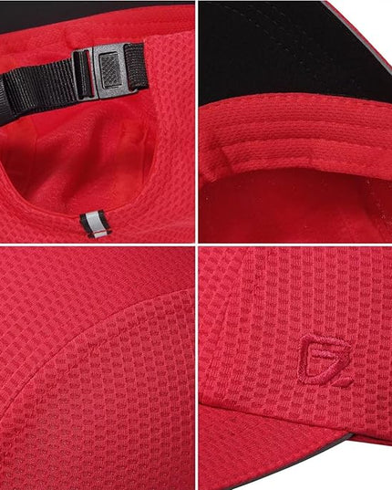 GADIEMKENSD Women's Race Day Running Cap Performance Mesh Hat - Excellent Ventilation, Lightweight, Reflective Safety