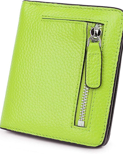 AINIMOER Small Leather Wallet for Women, Ladies Credit Card Holder RFID Blocking Women's Mini Bifold Pocket Purse