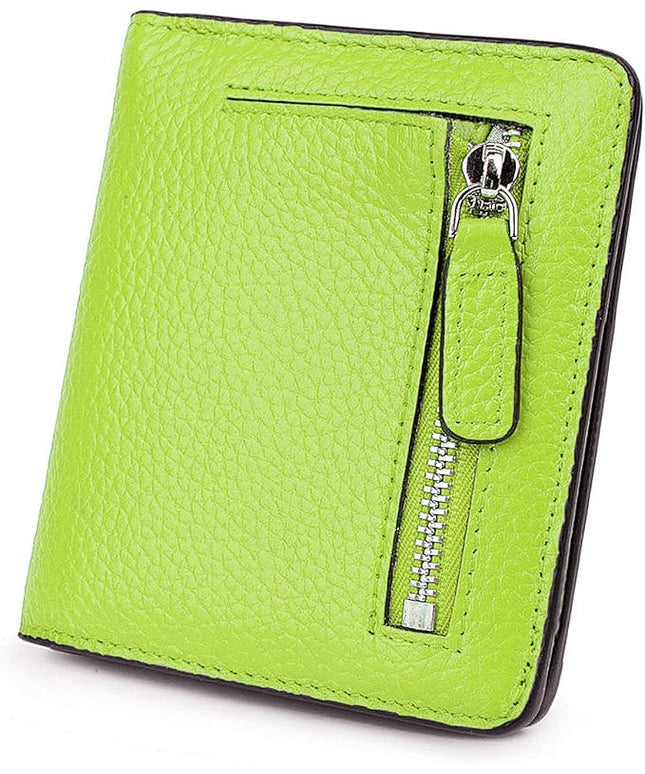 AINIMOER Small Leather Wallet for Women, Ladies Credit Card Holder RFID Blocking Women's Mini Bifold Pocket Purse