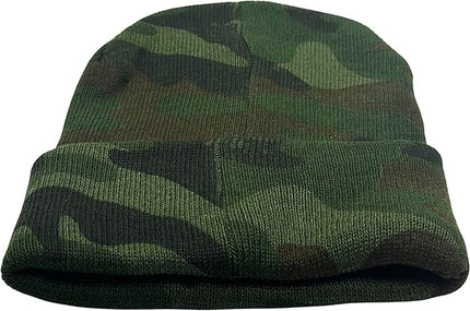 12 Pack Winter Beanie Hats for Men Women, Warm Cozy Knitted Cuffed Skull Cap, Wholesale