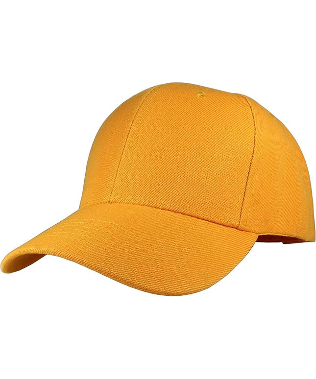 Gelante Adult Plain Baseball Cap Hat Classic Adjustable Size for All Seasons