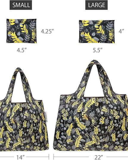 allydrew Large Foldable Tote Nylon Reusable Grocery Bags