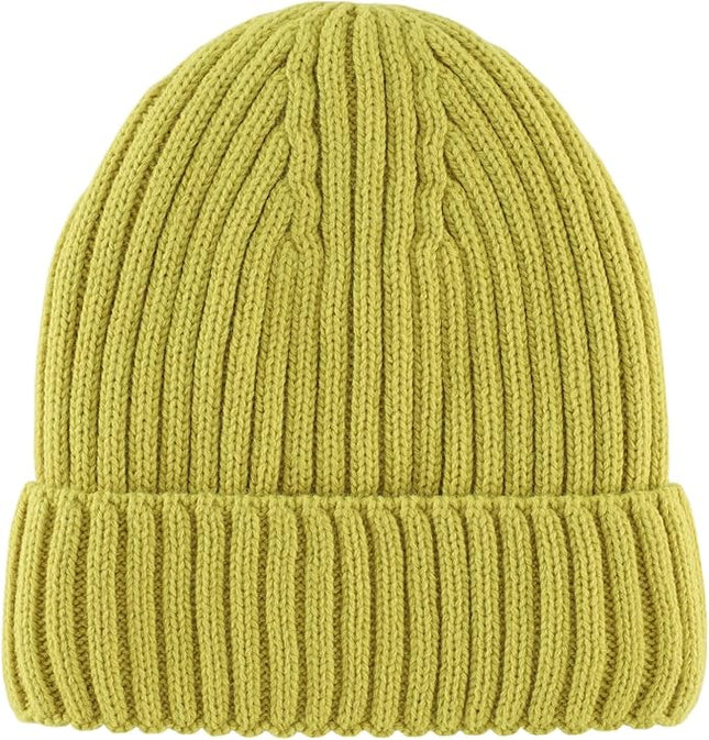 Connectyle Fleece Lined Cuffed Beanie Hat for Men Women Knitted Winter Wool Beanies Skull Cap Warm Watch Hat