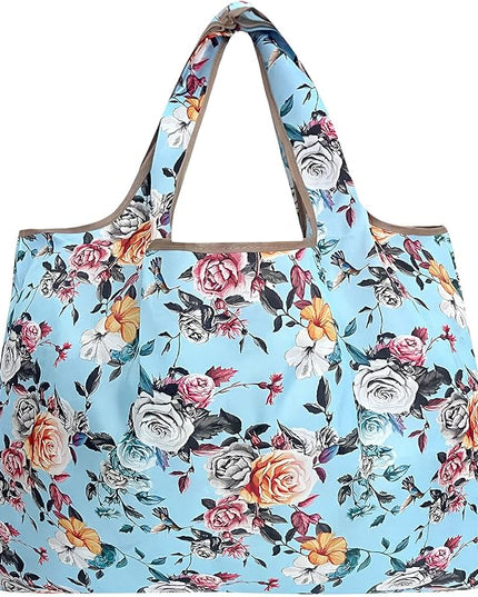 allydrew Large Foldable Tote Nylon Reusable Grocery Bags