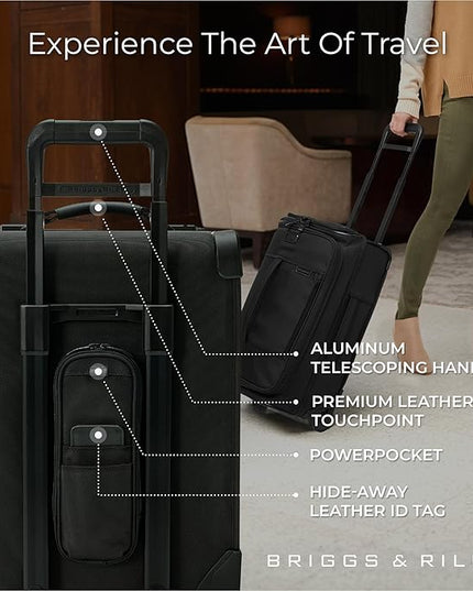 Briggs & Riley Travel Duffel Bag - Weekender & Overnight Luggage for Women & Men, Softside Bag