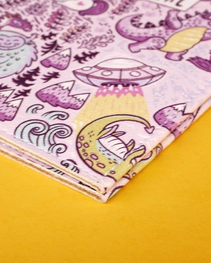 Passport Cover for Kids, Women and Men, Cute Travel Passport Holder (Dragon Yeti Pattern)
