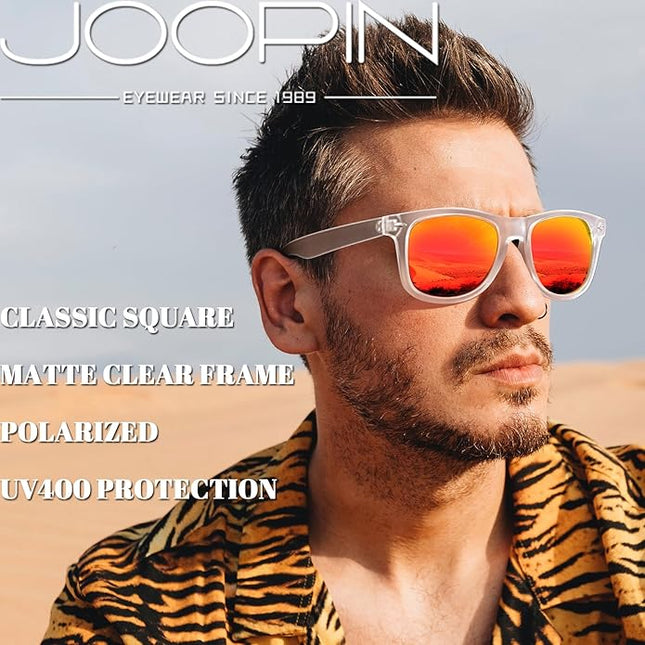 Joopin Square Sunglasses Polarized UV Protection Trendy Designer Sun Glasses Men Women