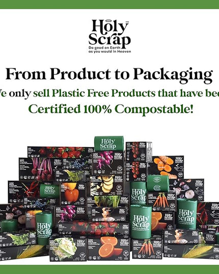 100% Compostable Produce Freezer Bags 3 Gallon Size - 100 Pack - Freezer Safe Bag for Food Storage, Eco Friendly, Plant Based Recyling Kitchen Storage Bags - BPI Certified, OK Compost Home