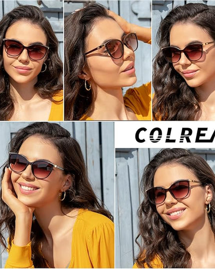 Trendy Cat Eye Sunglasses for Women Fashion Cateye UV400 Protection Glasses CL22017