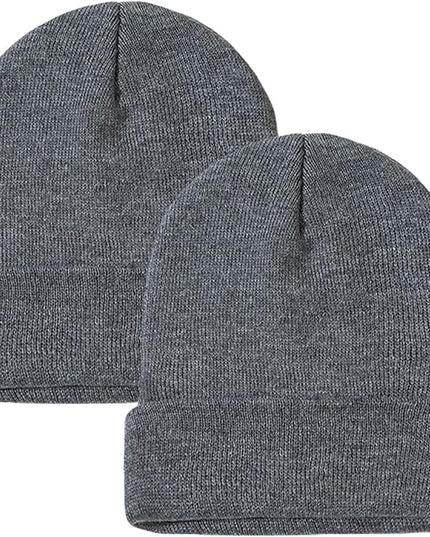 ZOORON 1&2 Pack Beanie for Men Women Slouchy Beanie Hats Winter Knit Caps Soft Ski Hat Unisex