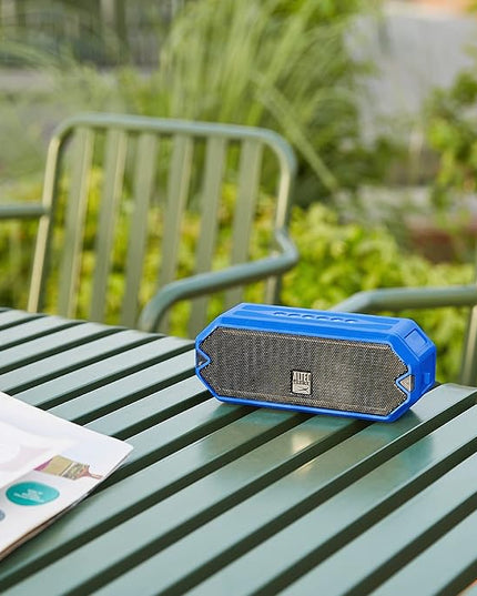 Altec Lansing - HydraJolt Wireless Bluetooth Speaker, Waterproof Portable Speakers with Built in Phone Charger and Lights, Everything Proof Outdoor, Shockproof, Snowproof, 16 Hours Playtime