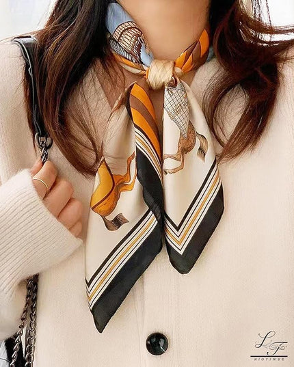 Satin Bandanas Head Scarf For Women Hair Scarves Accessories Lightweight Fashion Wrap Neck Silk Sleeping Headscarf