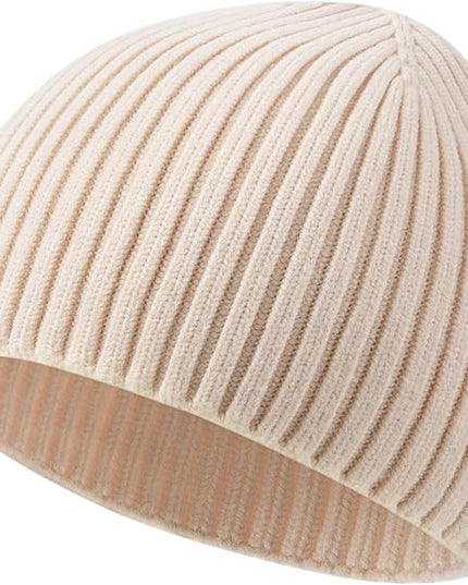 choshion Wool Knit Fisherman Beanie Hat for Men Women,Cuffless Warm Short Cuff Beanies Toboggan Ski Hats Winter Skull Cap