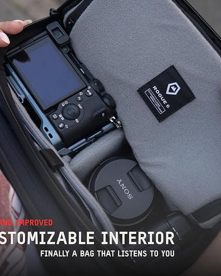 WANDRD All New ROGUE Sling V2: Weather-Resistant Everyday Carry Bag with Lightning Fast Access, Customizable Interior, Laptop Sleeve & Tripod Pocket – Minimalist Crossbody for Travel, EDC & Creators