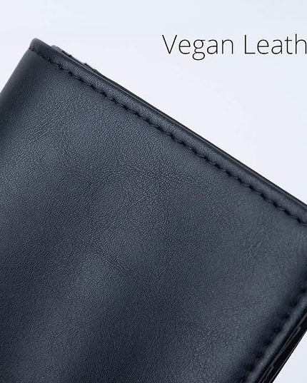 Alldaily Small RFID Wallet for Women Slim Compact Bifold Pocket Ladies Travel Mini Purse (Black)