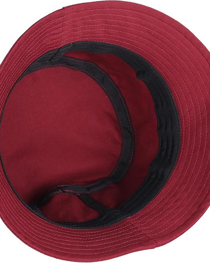 Umeepar Unisex Cotton Packable Bucket Hat Sun Hat Plain Colors for Men Women