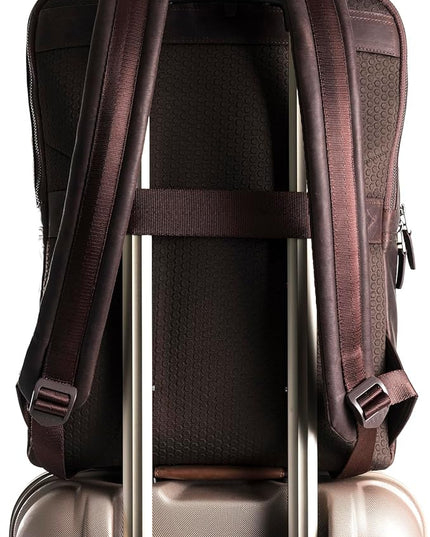 Leather Backpack for Men & Women, Classic Dark Brown - Handcrafted Top Grain Leather vintage backpack with 17-Inch Laptop Sleeve - Lightweight, Stylish & Durable for Business, Travel & Everyday Use