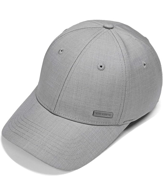 Fashion Baseball Hats for Men by King & Fifth | The Senna Baseball Cap with Low Profile & Menswear Fabric + Baseball Caps