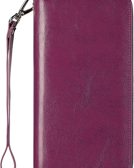 Lavemi Small Compact Women Wallet RFID Blocking Genuine Leather Bifold Purse with ID Windows