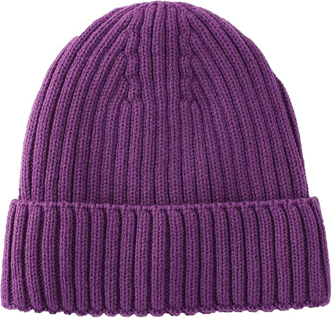 Connectyle Fleece Lined Cuffed Beanie Hat for Men Women Knitted Winter Wool Beanies Skull Cap Warm Watch Hat