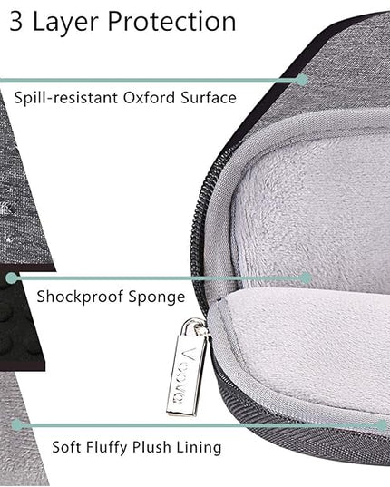 Voova Laptop Bag 15.6 Inch, Waterproof Computer Sleeve Carrying Case with Shoulder Straps & Handle Compatible with Macbook Air 15 M2/M3/M4, MacBook Pro 15/16, 15-16 Inch Hp Dell Lenovo Asus, Grey