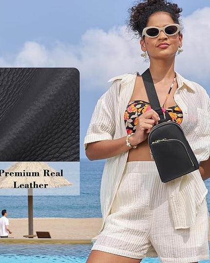 INICAT RFID Blocking Sling Bag Anti Theft Crossbody Bags Women Valentine's Day Gifts Travel Purses Vegan Leather