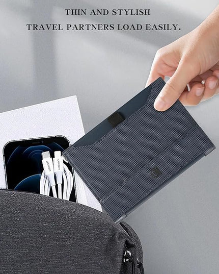 Passport Holder for Travel Essentials, RFID Blocking PU Leather Passport Wallet Cover Card holder Case Passport Book Holders for Women and Men, Dark Blue