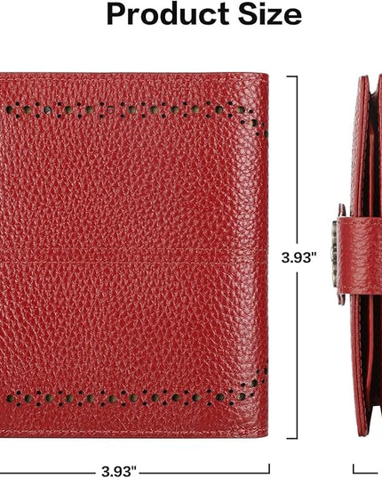 Lavemi Womens Leather Wallet Small Compact RFID Blocking Credit Card Case Purse with Zipper Pocket | Small, Compact, RFID Blocking, Zipper Pocket, Small, Compact