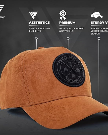 Urban Effort Mesh Back Cap - for Men and Women Baseball Hat 5-Panel Trucker Hat - Great Snapback Closure for Hunting & Hiking
