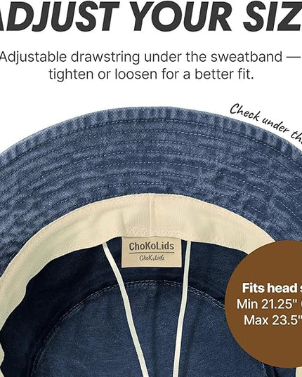 Hot Summer Bucket Hat - Trendy Cotton Sun Hat for Beach, Golf, Fishing - Fun Outdoor Vacation Boonie for Men and Women