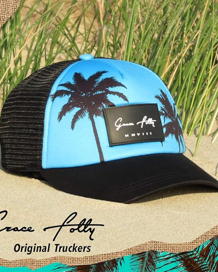 Grace Folly Foam Trucker Hat Snapback Mesh Baseball Cap for Men or Women