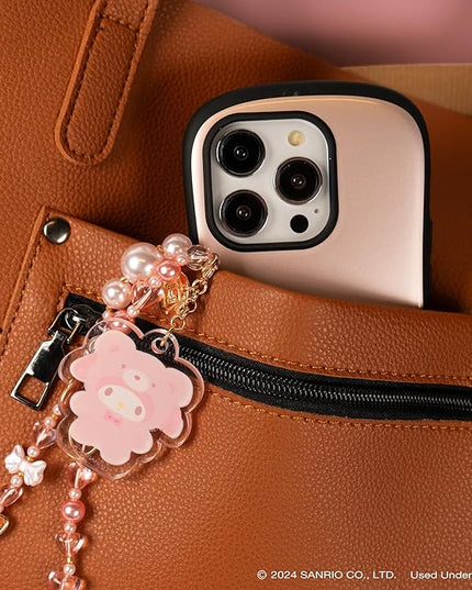 iFace Hello Kitty and Friends Beaded Wristlet Universal Charm Strap [Latte Bear Series] – Cute Wrist Strap for Cell Phone Camera Keys AirPods