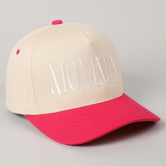 MIRMARU Two-Tone Vintage Canvas Trucker Hats for Men & Women, Adjustable Size Baseball Caps with Trendy Embroidered Design