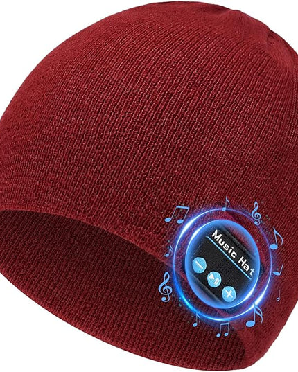 Bluetooth Beanie for Men Women, HD Stereo Sound Beanie with Headphones, Unique Tech Gifts for Men Husband Him Teen