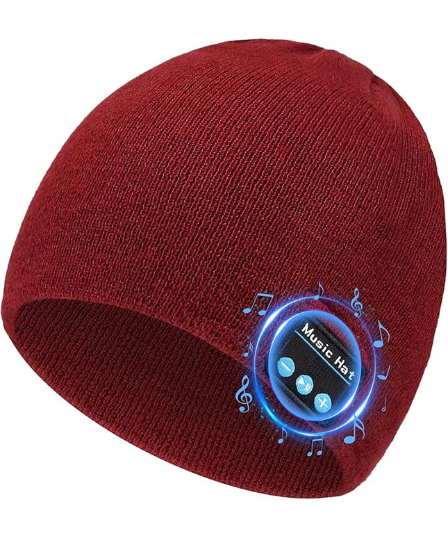 Bluetooth Beanie for Men Women, HD Stereo Sound Beanie with Headphones, Unique Tech Gifts for Men Husband Him Teen