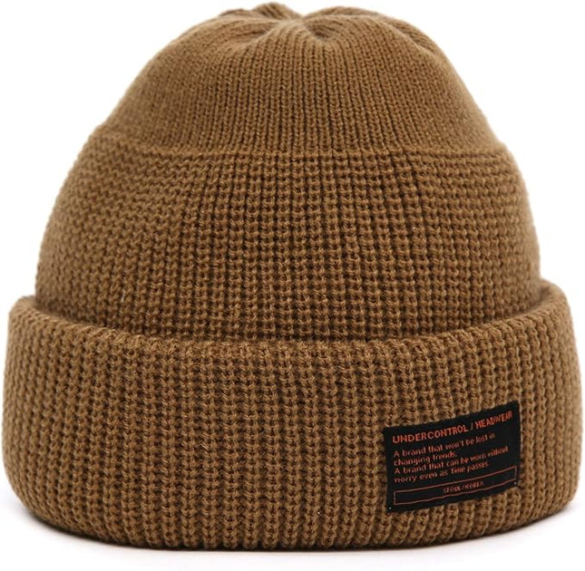 UNDERCONTROL Winter Trawler Fisherman Beanie Men Women Unisex Stylish Plain Docker Skull Hat Roll up Watch Cap Color Pack