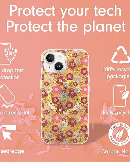 Sonix x Barbie Phone Case for iPhone 15, 14, 13 | Compatible with Magsafe | 10ft Drop Tested | Retro Flower