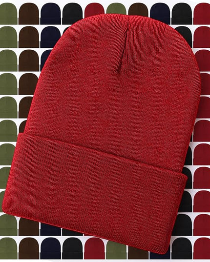 Toulite Bulk Winter Beanies for Homeless Donation Unisex Warm Knitted Beanie Hats Skull Cap