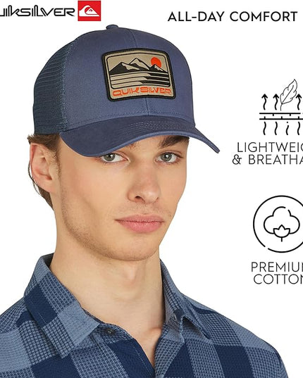 Quiksilver Men's Premium Cotton Adjustable Snap Back Logo Baseball Cap