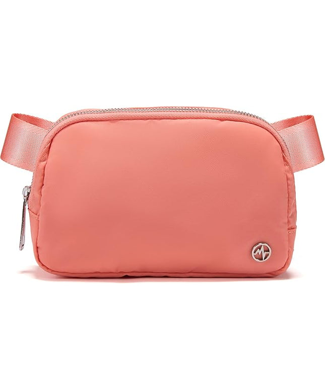Pander Everywhere Belt Bag for Women, Fashion Waist Packs, Crossbody Bags, Everywhere Belt Bag with Adjustable Strap (Dark Salmon).