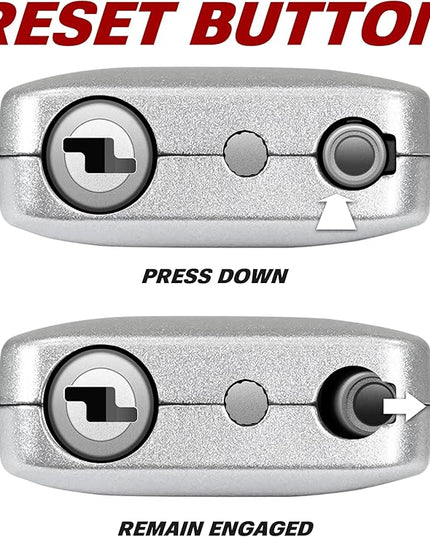 BV TSA Accepted Luggage Travel Lock, Set-Your-Own Combination Lock for School Gym Locker, Luggage Suitcase Baggage Locks, Filing Cabinets, Toolbox, Case (Silver, 2 Pack)