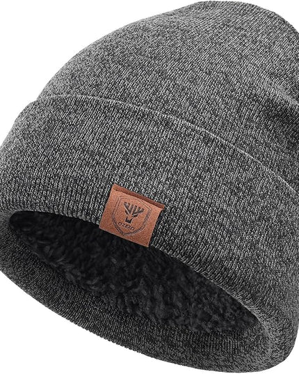OZERO Winter Beanie Daily Hat - Thermal Polar Fleece Ski Stocking Skull Cap for Men and Women