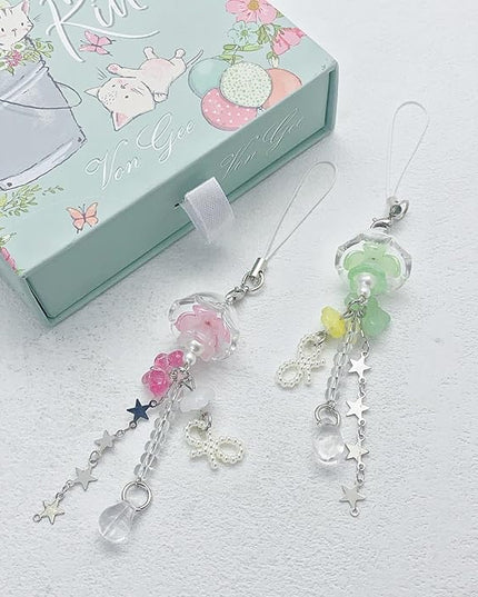 Cute Y2K Phone Charm Aesthetic Phone Charms Accessories Cute PhoneLanyard String for Bag Purse Backpack Airpods Pendants Decor
