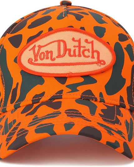 Von Dutch Men & Womens Baseball Caps - Breathable Adjustable Snapback Soft Cotton Canvas Curved Brim Vintage Hat