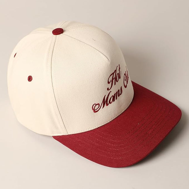 MIRMARU Two-Tone Vintage Canvas Trucker Hats for Men & Women, Adjustable Size Baseball Caps with Trendy Embroidered Design