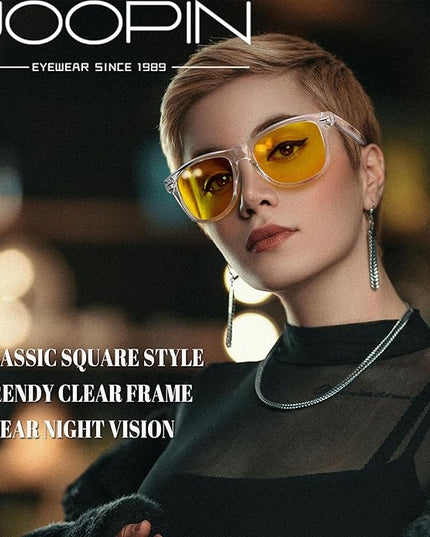 Joopin Square Sunglasses Polarized UV Protection Trendy Designer Sun Glasses Men Women