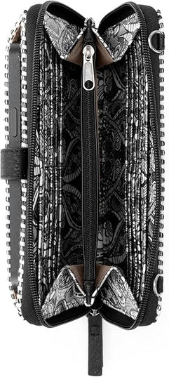 Sakroots Artist Circle Smartphone Crossbody in Coated Canvas, Detachable Wristlet Strap