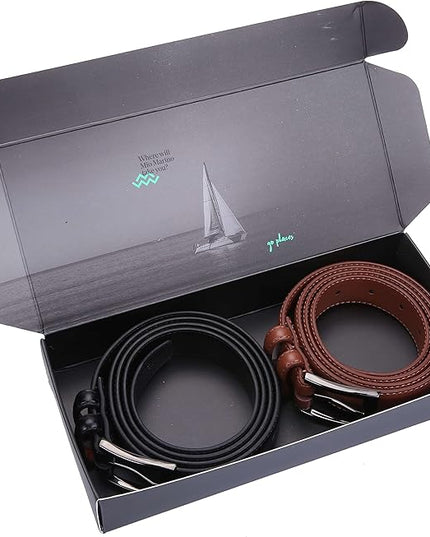 Marino’s Premium Belt Men, Genuine Leather Dress Belt for Men, Casual Mens Belt in Gift Box