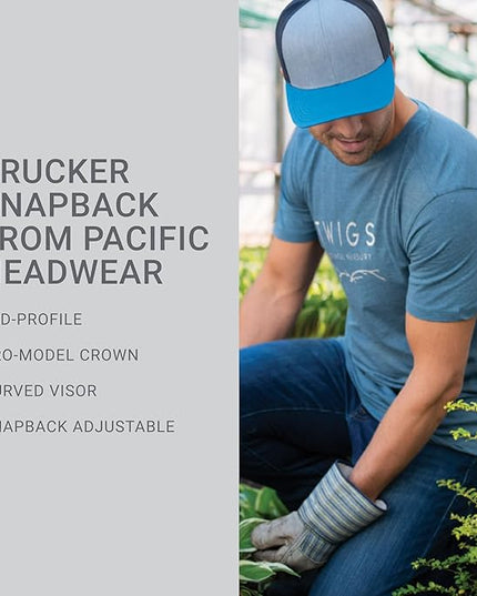Pacific Headwear Snapback Trucker: Stylish Unisex Cap for All-Day Comfort